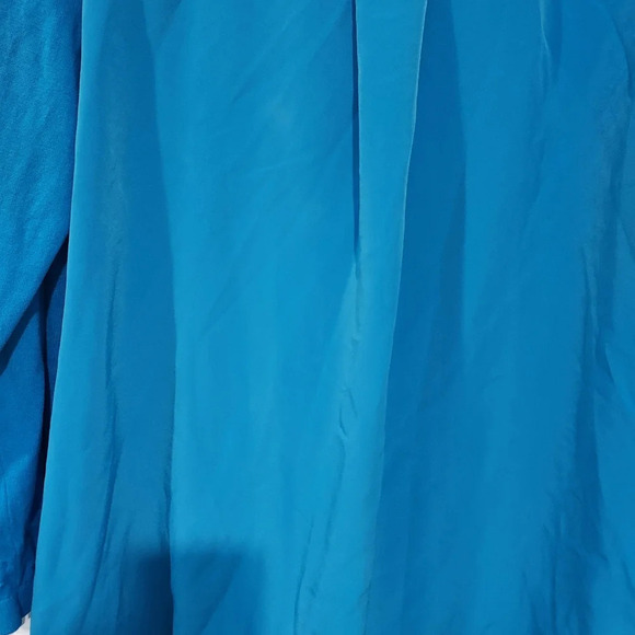 Talbots Woman Blue V-Neck Long Sleeve Lightweight Sweater in Size 1X - Picture 9 of 10